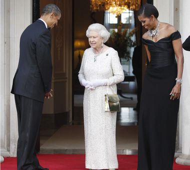 Barack Obama was the tenth president to meet with Queen Elizabeth II in 2011.  The monarch hosted the President and then First Lady Michelle for dinner in London.
