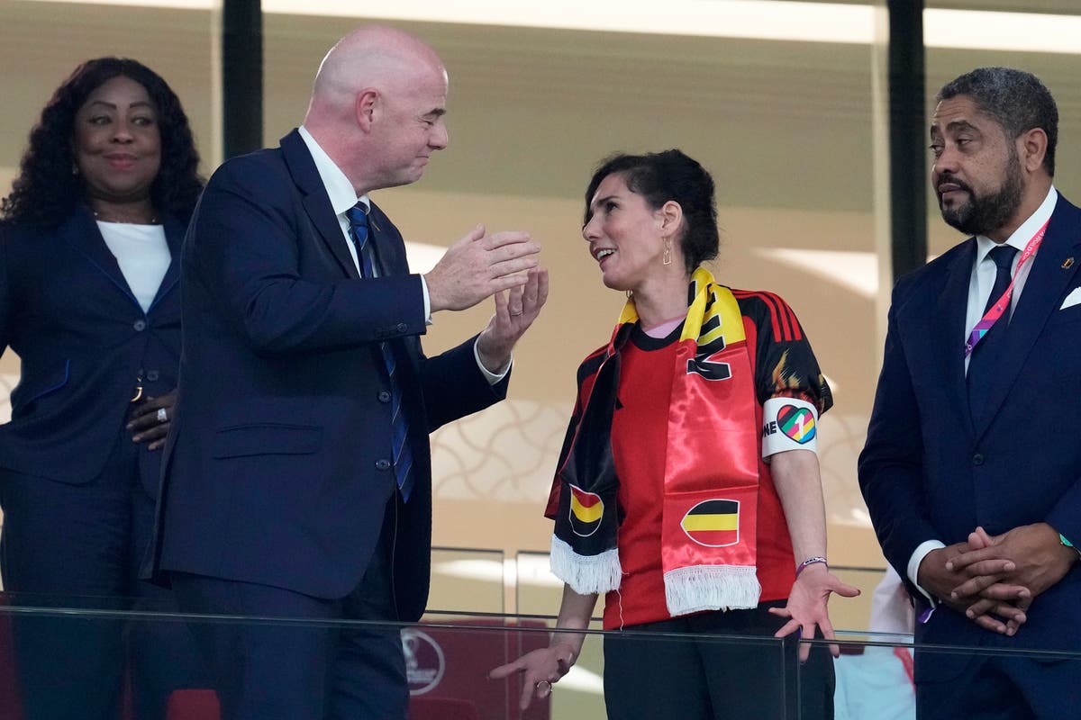 Belgian politician wears One Love armband at the FIFA World Cup